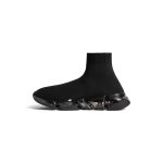 Men’s Speed 2.0 Full Clear Sole Recycled Knit Sneaker  in Black - Image 4